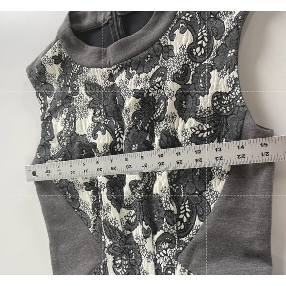 Thakoon Edition Dress Womens 0 Jacquard Floral Lace Fit Flare Cocktail Party - Picture 8 of 10